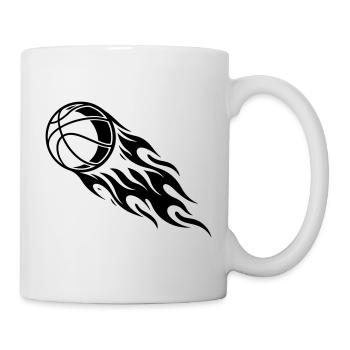 Basketball Fire - Mug blanc - blanc - Droite