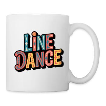 Line Dance Lettering: Color Explosion - Mug - white - Right