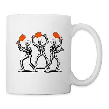 Graphique de Halloween Pickleball - Mug blanc - blanc - Droite