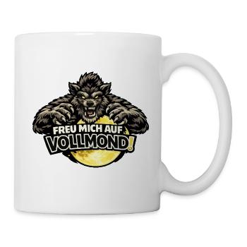 Werewolf Full Moon - funny amok saying - Mug - white - Right