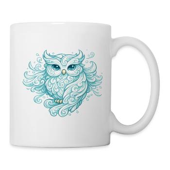 Hibou aérien – animal fait de vent - Mug blanc - blanc - Droite