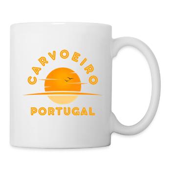 Carvoeiro Portugal Sunrise Emblem - Mug - white - Right