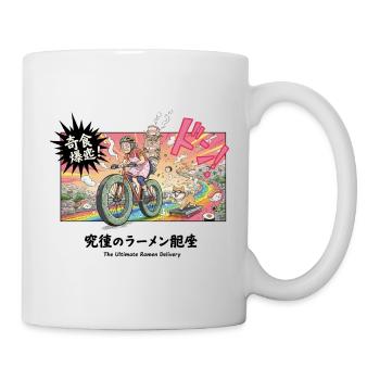 Ramen-Lieferung Dash Manga Cycling Retro - Tasse - Weiß - Rechts