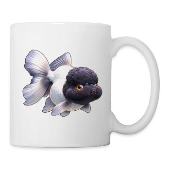 Black & White Oranda High Quality Goldfish - Mug - white - Right