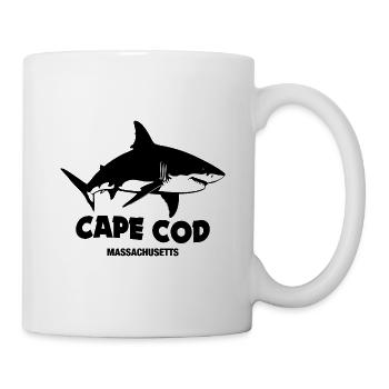 Cape Cod – Weiße Haie - Tasse - Weiß - Rechts