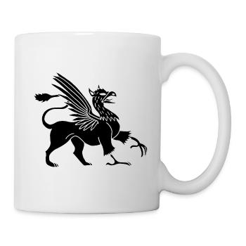 Schwarzer Greif - Tasse - Weiß - Rechts