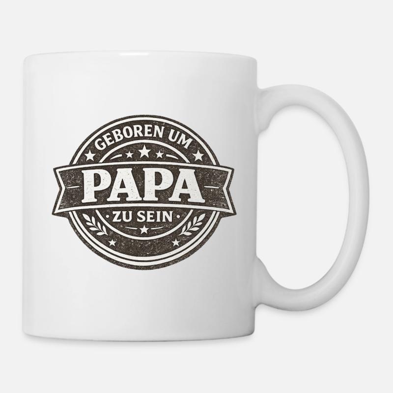 Born To Be Dad Gift Vintage - Mug - white