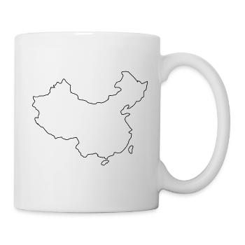 Carte de la Chine - Mug blanc - blanc - Droite