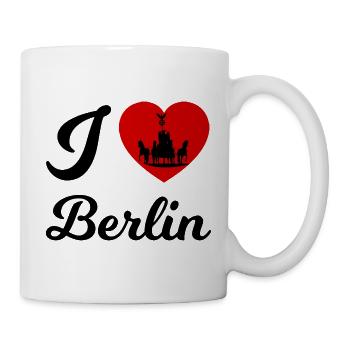 Silhouette du carrosse du cœur de Berlin - Mug blanc - blanc - Droite