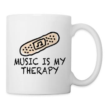 Schlager Schlagermusik Pflaster Coole Sprüche - Tasse - Weiß - Rechts