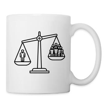 Libra Justice Concept - Mug - white - Right