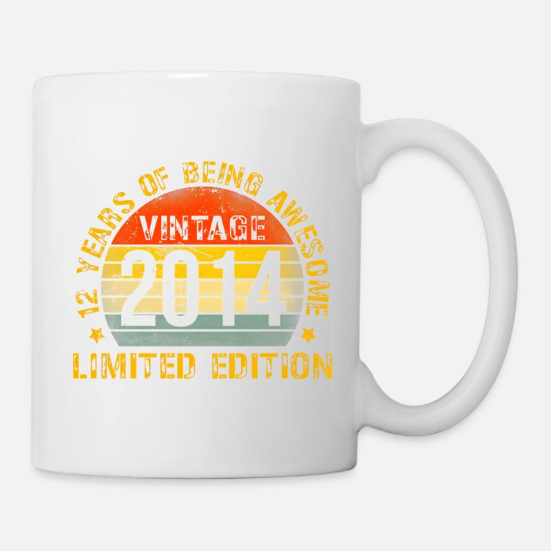 Funny 2014 12th 12 Year Old Birthday - Tasse - Weiß