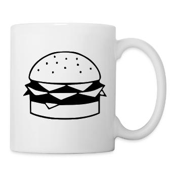 Fast Food Design Geschenk Koch  - Tasse - Weiß - Rechts