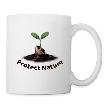 Protéger la nature - Mug blanc - blanc - Droite