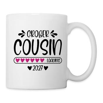 Big Cousin 2027 loading heart loading bar - Mug - white - Right