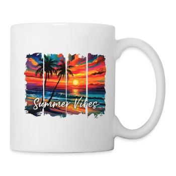 Graphique de citation amusante sur les ambiances estivales - Mug blanc - blanc - Droite