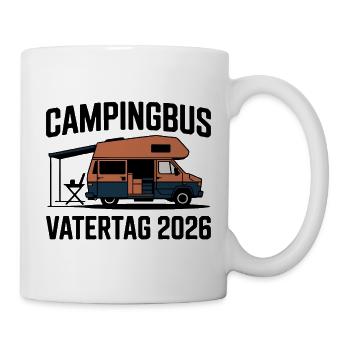 Campingbus Papa Vatertag Geschenk 2026 - Tasse - Weiß - Rechts