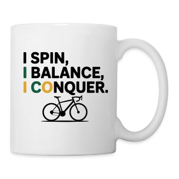 Artistic Cycling I Spin I Balance I Conquer  - Mug - white - Right