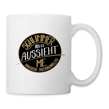 Schlimmer als es aussieht, ME  - Tasse - Weiß - Rechts