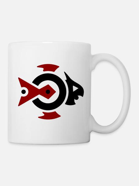 Flying Fish - Tribal Fantasy Flying Fish - Mug - white