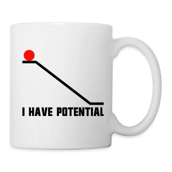 Blague de physique pour hommes, science drôle, I h - Mug blanc - blanc - Droite