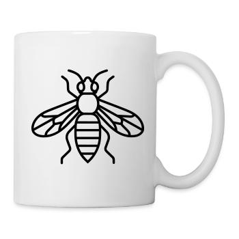 guêpe - Mug blanc - blanc - Droite