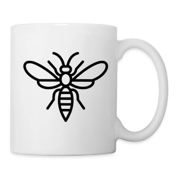 guêpe - Mug blanc - blanc - Droite