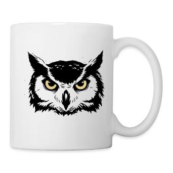Tête de hibou mystique Nature - Mug blanc - blanc - Droite