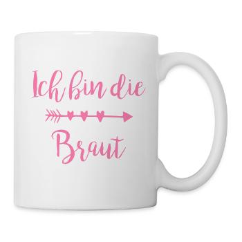Scénario de la flèche de Je suis le cœur de la mariée - Mug blanc - blanc - Droite