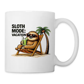 Sloth Mode Vacation - Mug - white - Right