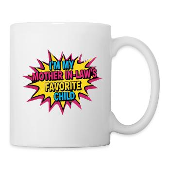 Enfant préféré belle-mère Pop Art - Mug blanc - blanc - Droite