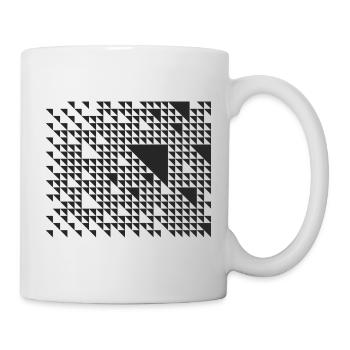 Conception de motifs triangulaires géométriques - Mug blanc - blanc - Droite