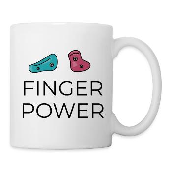 Bouldering - Finger Power Design - Mug - white - Right