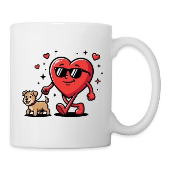 Funny Dog Valentine's Day for Dog Owners - Mug - white - Right