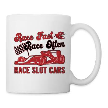Course Fast Race Souvent Course Slot Cars Slotrace Cadeau - Mug blanc - blanc - Droite