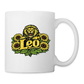 Leo Sunflower Crest - Mug - white - Right