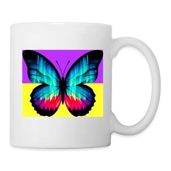Schmetterling - Tasse - Weiß - Rechts