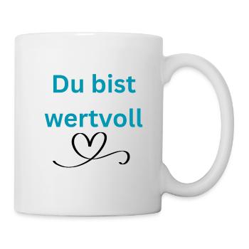 LIEBEVOLL wertvoll - Tasse - Weiß - Rechts