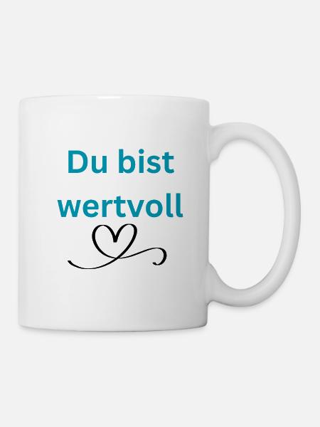 LIEBEVOLL wertvoll - Tasse - Weiß