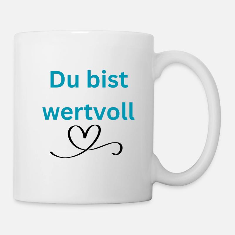 LIEBEVOLL wertvoll - Tasse - Weiß