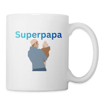 LIEBEVOLL Superpapa - Tasse - Weiß - Rechts