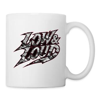 Low and Loud Motif for Car Tuning Scene Camo - Mug - white - Right