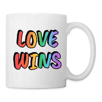Love Wins Rainbow Gradient - Mug - white - Right