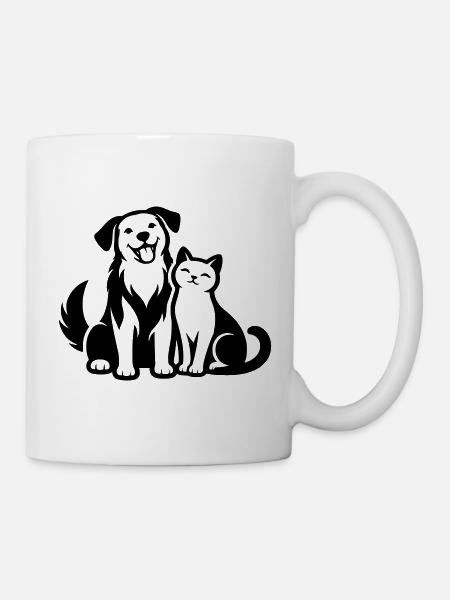 Haustiere - Tasse - Weiß