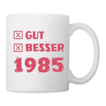 Besser 1985 - Tasse - Weiß - Rechts