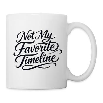 Sarkasmus ist nicht meine Lieblings-Timeline Lusti - Tasse - Weiß - Rechts