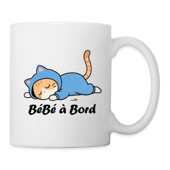 Bébé à bord - Mug blanc - blanc - Droite