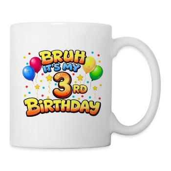 3rd birthday shirt 3rd birthday gift boy girl 3rd - Mug - white - Right