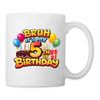 5. Geburtstag Hemd 5. Geburtstag Hemd Mädchen Boy Bir - Tasse - Weiß - Rechts
