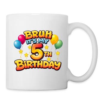 5th birthday shirt 5th birthday shirt boy 5 year - Mug - white - Right